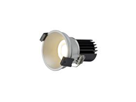 DM201694  Bania 12 Powered by Tridonic  12W 2700K 1200lm 24° CRI>90 LED Engine; 350mA Silver Fixed Recessed Spotlight; IP20
